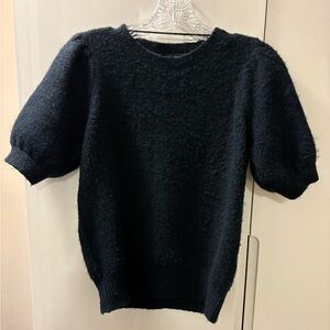 Puff Sleeve Short Sleeve Sweater